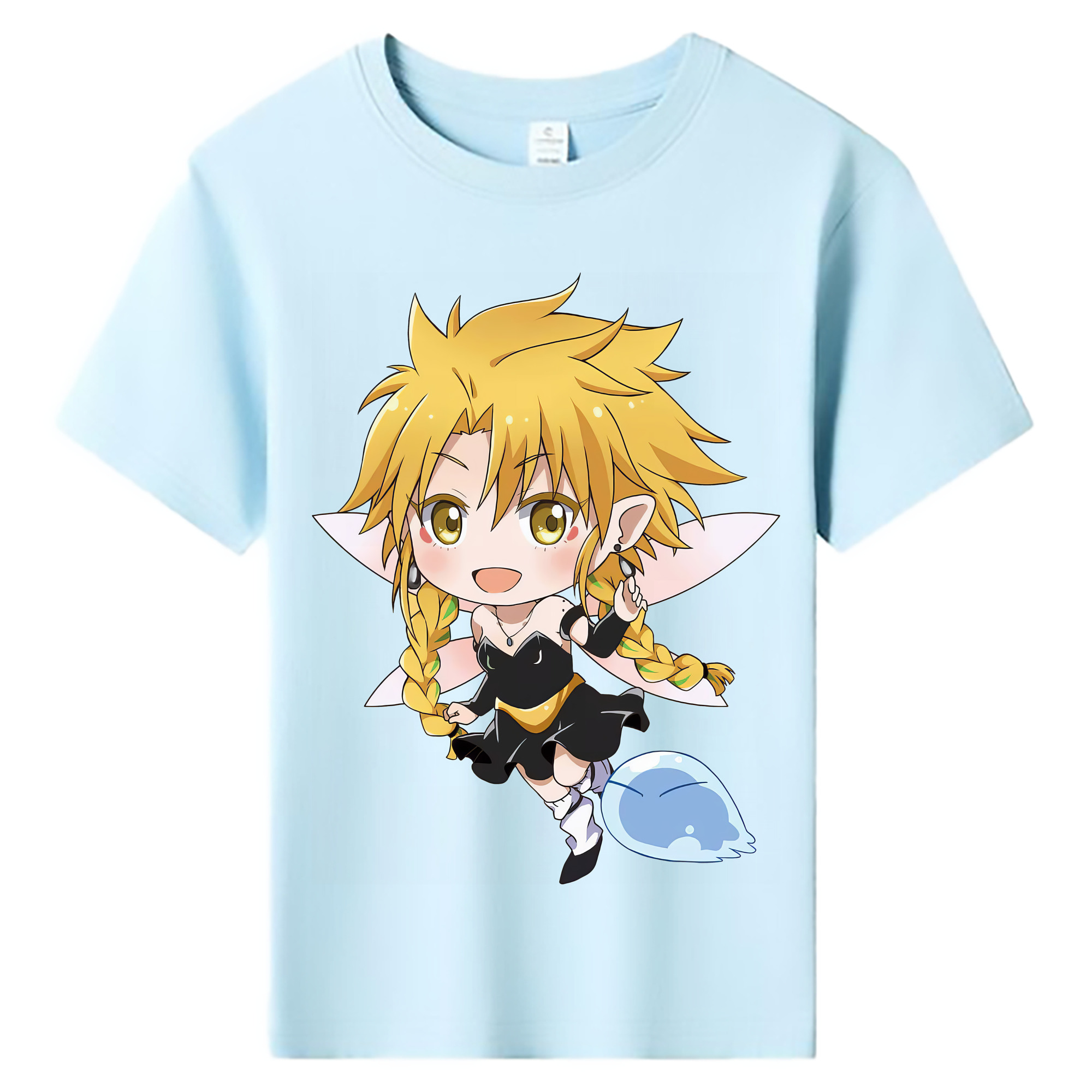 （画像用） 転スラ Regarding Reincarnated to Slime 綿100％キッズTシャツ（フロントプリント）
